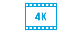 16:9 4K Resolution Icon